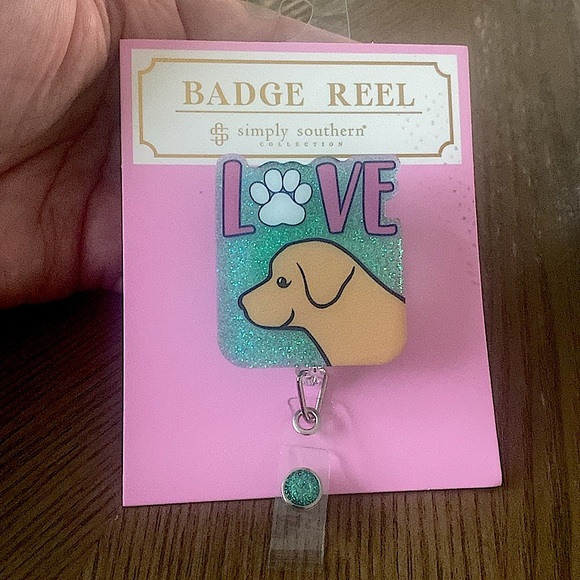 Simply Southern Jewelry - NEW Simply Southern Love Dogs Badge Holder Reel